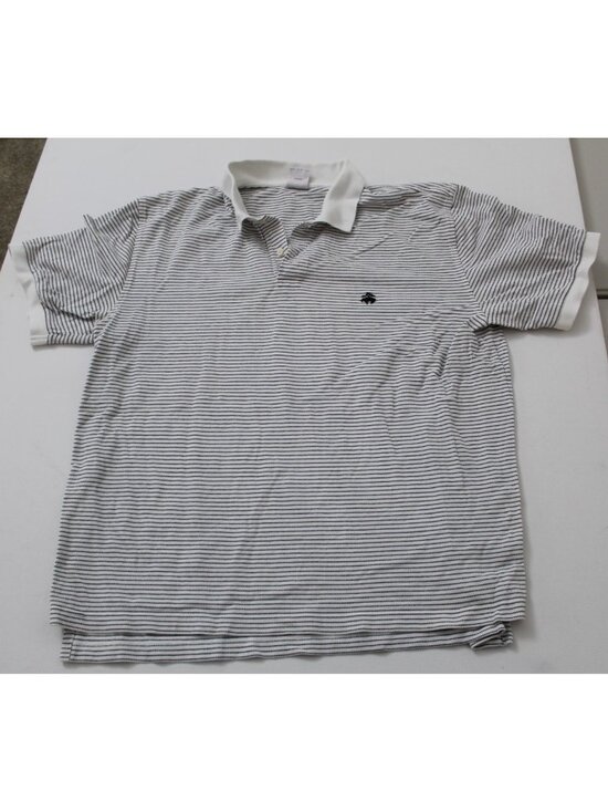 Brooks Brothers Other - Brooks Brothers 346 Mens XL White Navy Striped Cotton Pique Polo Shirt Original
